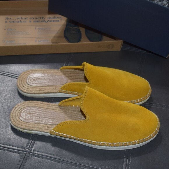SEAVEES Women's Sz 9 Ocean Park Mule Sunflower Suede Slip On Shoes - Worn ONCE - Picture 9 of 13
